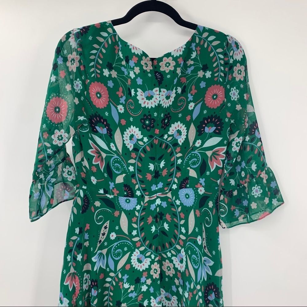 Boden Beatrix Dress Forest Folk Meadow US 4L - Picture 5 of 10